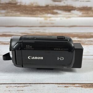 Canon VIXIA HF R400 HD Camcorder 32x Optical Zoom w/ Battery No Charger – Used